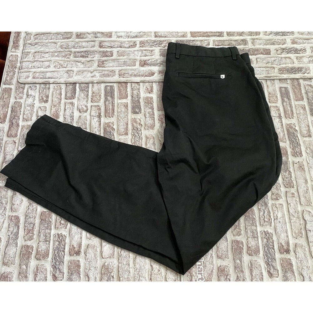 Spoke Sharps Pants Build C Black Straight Leg Chino Stretch Mens 36x31 Athletic